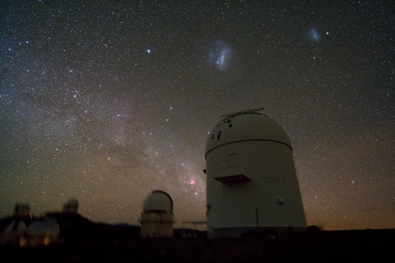 La Silla Observatory under a starry sky